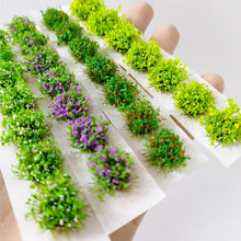 Load image into Gallery viewer, 49pcs Mixed Color Grass Tufts 8mm Diorama Scenery Model Railway Terrain Miniature Landscape Supplies
