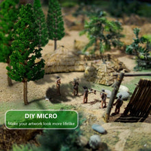 Load image into Gallery viewer, Miniature Model Pine Trees Realistic Plastic Diorama Landscaping Supplies (16pcs)
