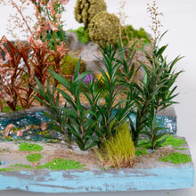 Load image into Gallery viewer, Miniature Wetland Reed Plants and Long Leaf Grass Clusters for HO OO N Scale Dioramas, Military Scenery, Micro Landscapes and Model Making
