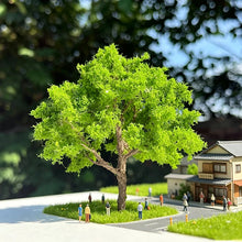 Load image into Gallery viewer, Miniature Spring Green Model Tree 8/12cm, Railway Scenery, Diorama Craft Supply
