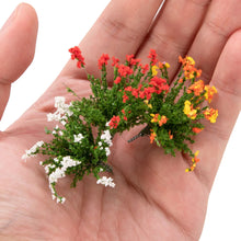 Load image into Gallery viewer, Miniature Flower Bushes for Diorama, Mixed Color Model Plants, Fairy Garden &amp; Sand Table Landscaping Supplies (10pcs)

