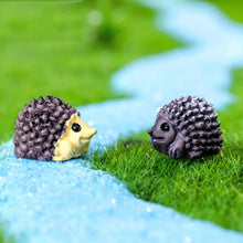 Load image into Gallery viewer, 5/10 pcs Miniature Tiny Hedgehog Figure Model DIY Scenery Dollhouse Landscape Fairy Garden Accessories Terrarium Diorama Craft Supplies
