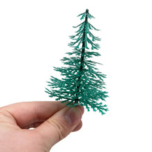 Load image into Gallery viewer, Miniature Pine Trees Set 6/8/11cm Model HO Scale Train Scenery, Diorama Landscape Supplies (30pcs)
