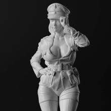 Load image into Gallery viewer, Sexy Female Officer Unpainted Resin Figure 1/35 1/24 1/12 Scale Unassembled Model
