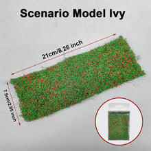 Load image into Gallery viewer, Miniature Ivy Vine Scenery Mat for Diorama Artificial Climbing Plant Model Railway Landscape Grass
