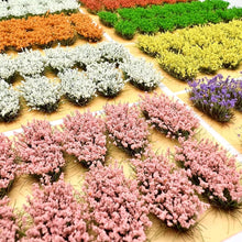 Load image into Gallery viewer, 16 pcs Miniature Flower Cluster Grass Models DIY Sand Table Dollhouse Accessories Fairy Garden Landscape Terrarium Diorama Craft Supplies
