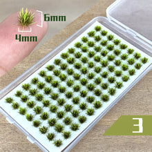 Load image into Gallery viewer, 104 pcs Miniature Cluster Grass Tufts Models Sand Table Dollhouse Fairy Garden Landscape Terrarium Diorama Craft Supplies
