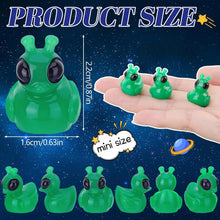 Load image into Gallery viewer, 50pcs Mini Alien Duck Resin Figures for DIY Crafts, Miniature Garden, Fairy Garden Accessories
