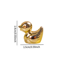 Load image into Gallery viewer, 30pcs Mini Gold Duck Figurines, Miniature Animal Decor, Fairy Garden Accessories, DIY Craft Supplies
