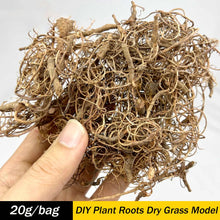 Load image into Gallery viewer, 15g/20g Simulation Plant Grass Roots Material for Diorama, Model Scenery, Miniature Landscape, Wargaming Terrain, Vine Hay Craft Supplies
