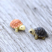 Load image into Gallery viewer, 5/10 pcs Miniature Tiny Turtle Figure Model DIY Scenery Dollhouse Landscape Fairy Garden Accessories Terrarium Diorama Craft Supplies
