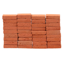 Load image into Gallery viewer, 50pcs Miniature Clay Bricks 1:16 Dollhouse Building Blocks Model Landscaping Diorama Scenery Supplies

