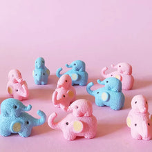 Load image into Gallery viewer, 10pcs Mini Elephant Figurines Blue Pink Miniatures Animals Models for Fairy Garden, Dollhouse, Terrarium, Bonsai, Crafts &amp; DIY Home Decor
