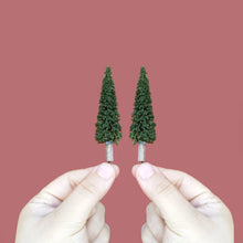 Load image into Gallery viewer, 2 pcs 7.5-30cm Miniature Spruce Tree Pine Model G HO N Scale DIY Sand Table Train Railway Scenery Landscape Terrarium Diorama Craft Supplies
