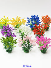 Load image into Gallery viewer, 10 pcs Mixed Miniature Flower Cluster Tufts Models DIY Train Railway Scenery Dollhouse Garden Landscape Terrarium Diorama Craft Supplies
