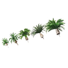 Load image into Gallery viewer, Miniature Palm Coconut Tree 2–4cm Plastic Model for Diorama Railway Garden Landscape Scenery Craft Supplies (20pcs)
