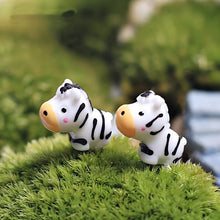 Load image into Gallery viewer, 20pcs Miniature Resin Zebra Figurines for Fairy Garden DIY, Landscape Accessories, Terrarium Craft Supplies
