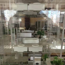 Load image into Gallery viewer, 1 Set of Miniature Bathroom Furniture Model, 1:25/30/50 Scale Bathtub Toilet Basin for Dioramas, Interior Design, Architectural DIY Crafts
