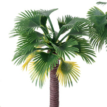 Load image into Gallery viewer, 12 pcs 8-16cm Mixed Miniature Coconut Palm Tree Models Train Railway Accessories Fairy Garden Landscape Terrarium Diorama Craft Supplies
