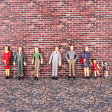 Load image into Gallery viewer, 20pcs 1:25 Scale Painted Miniature Model People Figures for Architecture Layouts, Dioramas, Sand Table Scenes, Landscape Craft Supplies
