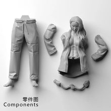 Load image into Gallery viewer, Sexy Judo Girl Unpainted Resin Figure 1/35 1/24 1/12 Scale Unassembled Model
