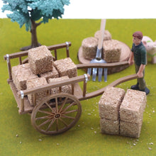 Load image into Gallery viewer, 4pcs Miniature Hay Bales for Dollhouse Farm Scene Rustic Straw Blocks Fairy Garden Accessories
