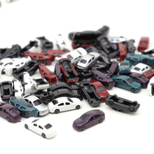 Load image into Gallery viewer, 30/50/100pcs 1:300 Miniature Cars Set Painted ABS Vehicles for Model Railway, Architecture Layouts, Dioramas, Street Scenes, Craft Supplies
