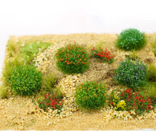 Load image into Gallery viewer, 8pcs Mini Flower Clusters Diorama Accessories, Resin Plants for Model Layout, Dollhouse, Fairy Garden, Micro Scene Decor, and Craft Projects
