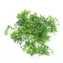 Load image into Gallery viewer, 20pcs Artificial Greenery Stems Faux Plastic Leaf Vines, DIY Wreath Scrapbook, Miniature scenes
