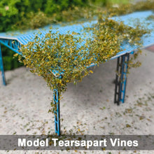 Load image into Gallery viewer, Miniature Jungle Vines for Dioramas, Tear Apart Scenery Foliage, Model Railroad Landscape Material
