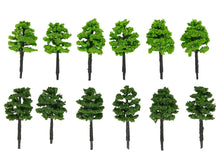 Load image into Gallery viewer, 160 pcs Miniature Tree Models 1:250 Z Scale Train Railway Accessories Forest Fairy Garden Landscape Terrarium Diorama Craft Supplies
