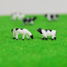 Load image into Gallery viewer, 100 pcs Miniature Dairy Cow Farm Animal Figure 1:150 Models N Scale Garden Landscape Scenery Layout Accessories Diorama Supplies
