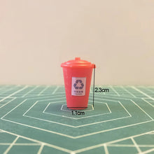 Load image into Gallery viewer, 5pcs Miniatures Plastic Round Garbage Bins 1/30 G Scale Trash Can Model Set for Diorama Scenery Railway Layout Building and Sand Table
