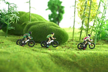 Load image into Gallery viewer, 6pcs Miniature Bicycle Rider Cyclist Figures, Scale 1:87, Model Railway Scenery, Diorama Accessories
