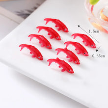 Load image into Gallery viewer, 50pcs 1.5cm 2.2cm Mini Koi Fish Resin Ornaments Small Carp Epoxy Goldfish for Crafts, Fish Tank Decor, Fairy Garden, Miniatures DIY Projects

