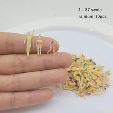 Load image into Gallery viewer, 10pcs Painted Swimming Figures for Dioramas, 1/50, 1/87, 1/150 Scale Model People, Miniature Architecture Layout and Model Scene Supplies
