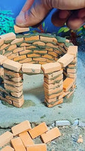 Load image into Gallery viewer, 30pcs Mini Clay Bricks for Diorama, Miniature Building Blocks, Dollhouse Landscaping Supplies, Model Making

