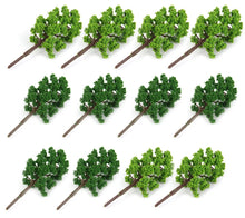Load image into Gallery viewer, 160 pcs Miniature Tree Models 1:250 Z Scale Train Railway Accessories Forest Fairy Garden Landscape Terrarium Diorama Craft Supplies
