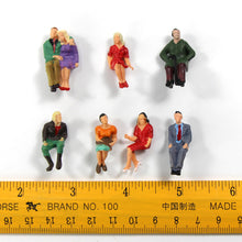 Load image into Gallery viewer, 32pcs Miniature 1:48 Scale Seated Figures for Model Railway Diorama Scenery Craft Supplies
