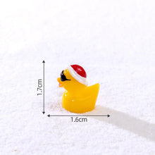 Load image into Gallery viewer, 20/50/100 pcs Miniature Christmas Duck Animal Figure Models Dollhouse Landscape Fairy Garden Accessories Terrarium Diorama Craft Supplies
