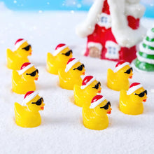 Load image into Gallery viewer, 20/50/100 pcs Miniature Christmas Duck Animal Figure Models Dollhouse Landscape Fairy Garden Accessories Terrarium Diorama Craft Supplies
