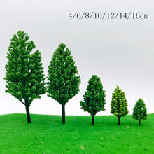 Load image into Gallery viewer, 50 pcs 4-16cm Mixed Miniature Cypress Tree Model Train Railway DIY Scenery Dollhouse Fairy Garden Landscape Terrarium Diorama Craft Supplies
