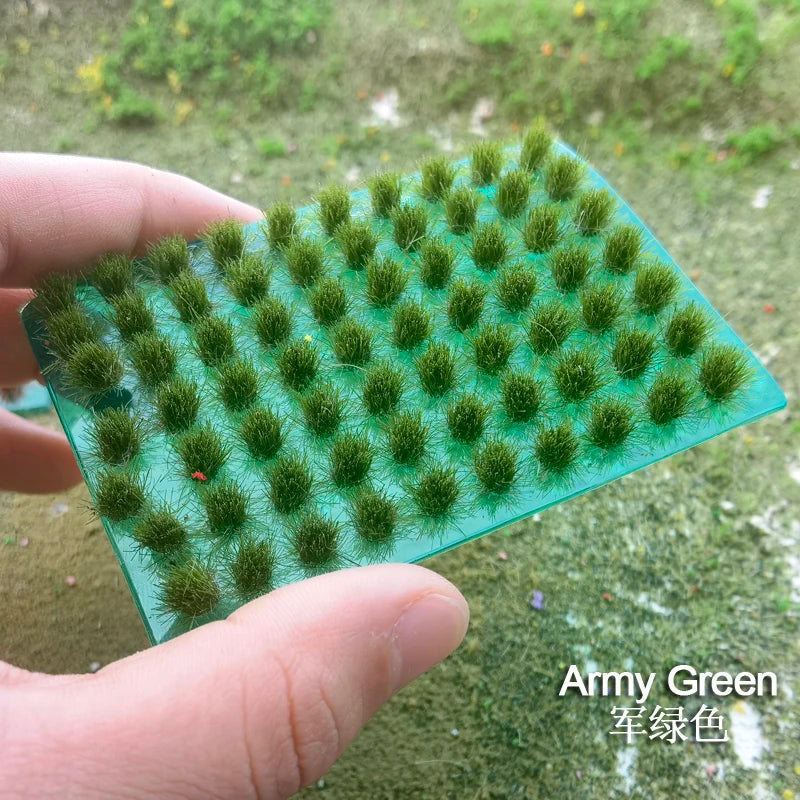 70 pcs Miniature Cluster Grass Tufts Models Train Railway Accessories DIY Scenery Landscape Dollhouse Terrarium Diorama Craft Supplies