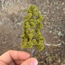 Load image into Gallery viewer, 8/10/14cm Miniature Army Green Pine Wire Tree Model Train Railway DIY Scenery Dollhouse Garden Landscape Terrarium Diorama Craft Supplies
