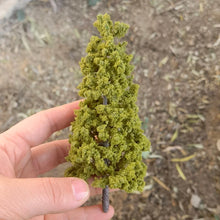 Load image into Gallery viewer, 8/10/14cm Miniature Army Green Pine Wire Tree Model Train Railway DIY Scenery Dollhouse Garden Landscape Terrarium Diorama Craft Supplies
