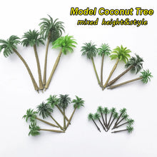 Load image into Gallery viewer, 25 pcs Mixed Miniature Coconut Palm Tree Models Train Railway Accessories Beach Seaside Landscape Layout Terrarium Diorama Craft Supplies
