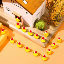 Load image into Gallery viewer, 20/50/100 pcs Miniature Christmas Duck Animal Figure Models Dollhouse Landscape Fairy Garden Accessories Terrarium Diorama Craft Supplies
