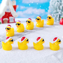 Load image into Gallery viewer, 20/50/100 pcs Miniature Christmas Duck Animal Figure Models Dollhouse Landscape Fairy Garden Accessories Terrarium Diorama Craft Supplies
