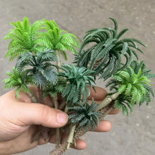 Load image into Gallery viewer, 25 pcs Mixed Miniature Coconut Palm Tree Models Train Railway Accessories Beach Seaside Landscape Layout Terrarium Diorama Craft Supplies
