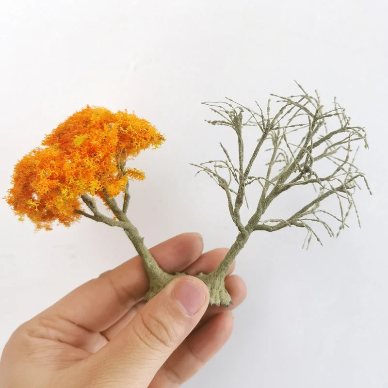 10cm Miniature Wire Tree Trunk Model Tree Powder DIY Scenery Dollhouse ...